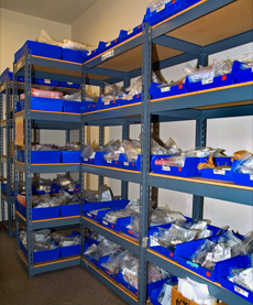 Western Widgets CNC, Large Parts Stockroom
