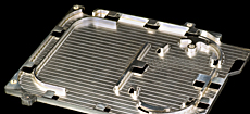 Cast Aluminum Plate, Fiber Tray, Fiber Optics, Laser Assembly. Milled, Alodined