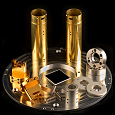 Stainless Steel, Copper, Brass, Kovar, Milling and Turning, Gold Plating, Passivated, Heatsinks. Textile Tooling